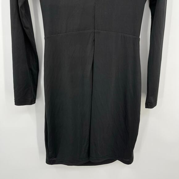 superdown | NWT Sarah Cut Out Dress in Black Jersey Cut Out Long Sleeve Mini XL - Picture 9 of 12
